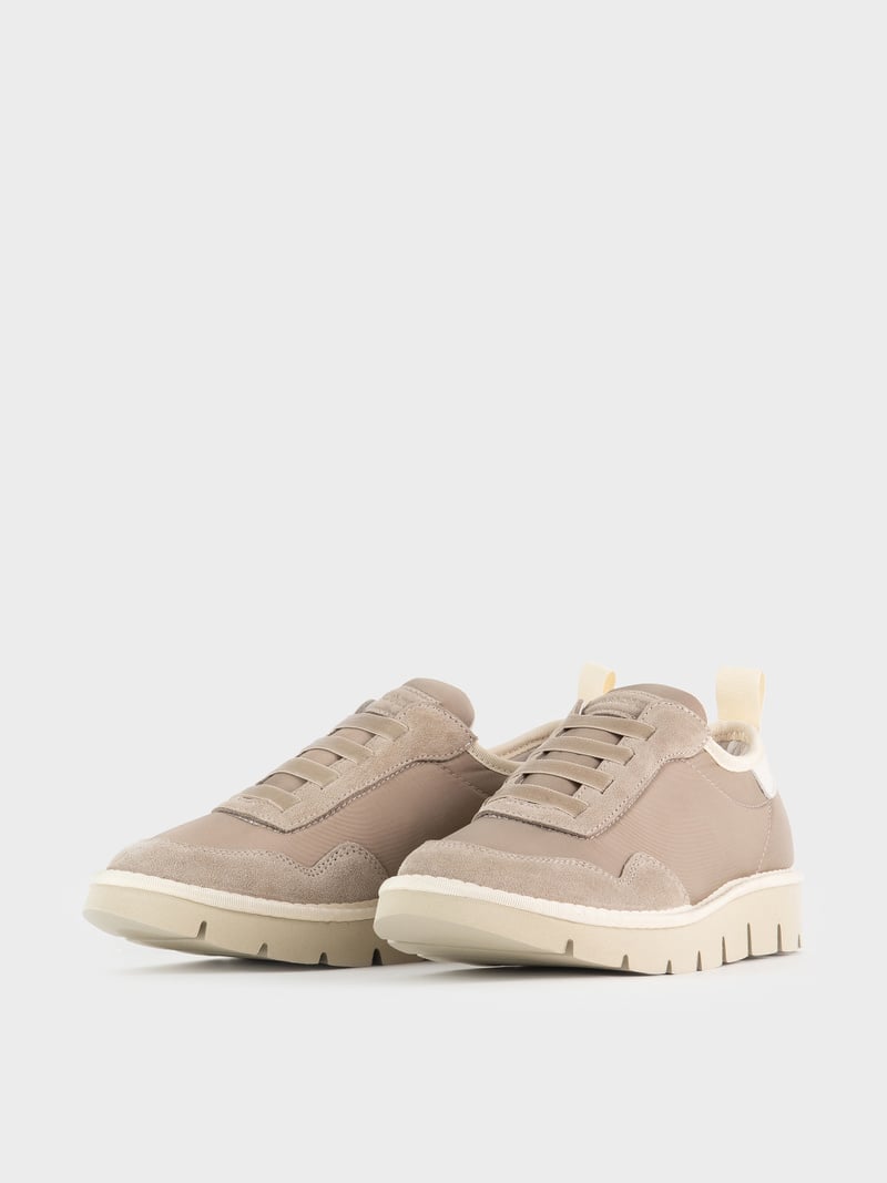 Panchic SLIP ON P05 DONNA IN NYLON E SUEDE TORTORA Negozi Online