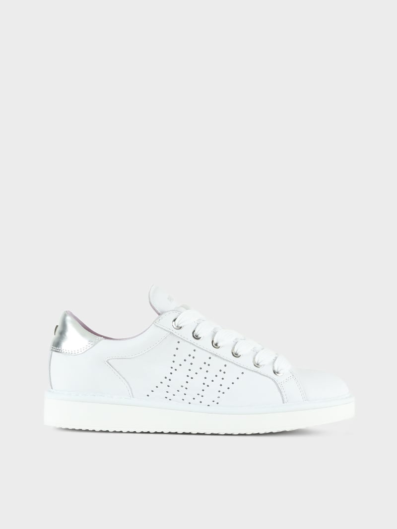 Panchic SCARPA ALLACCIATA P01 DONNA IN PELLE BIANCO-ARGENTO Acquista Ora