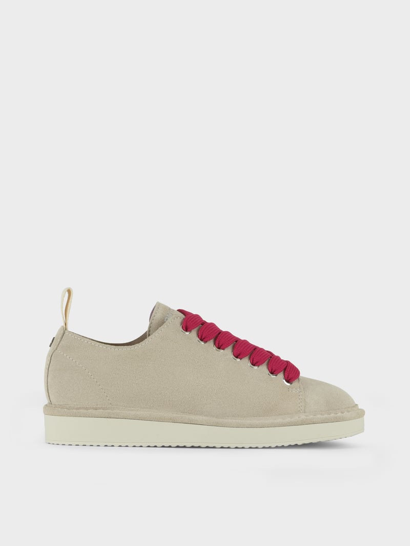 Panchic SCARPA ALLACCIATA P01 DONNA IN SUEDE NEBBIA-FUCSIA Novità