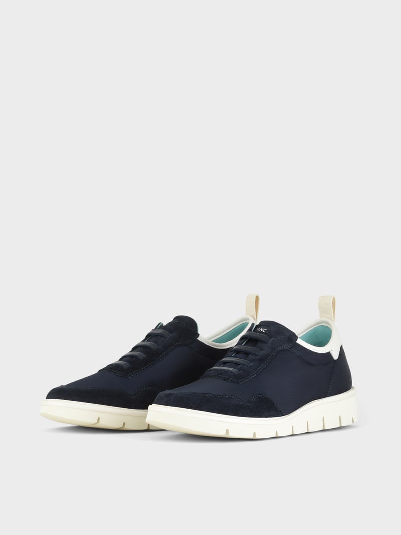 Panchic SLIP ON P05 UOMO IN NYLON E SUEDE COBALTO Vendite Flash