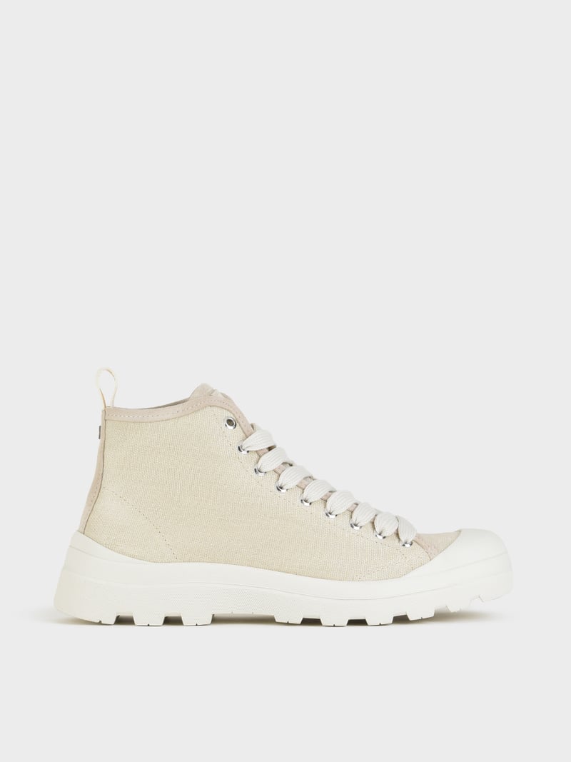 Panchic POLACCHINO P03 UOMO IN LINO E SUEDE NEBBIA Nuova