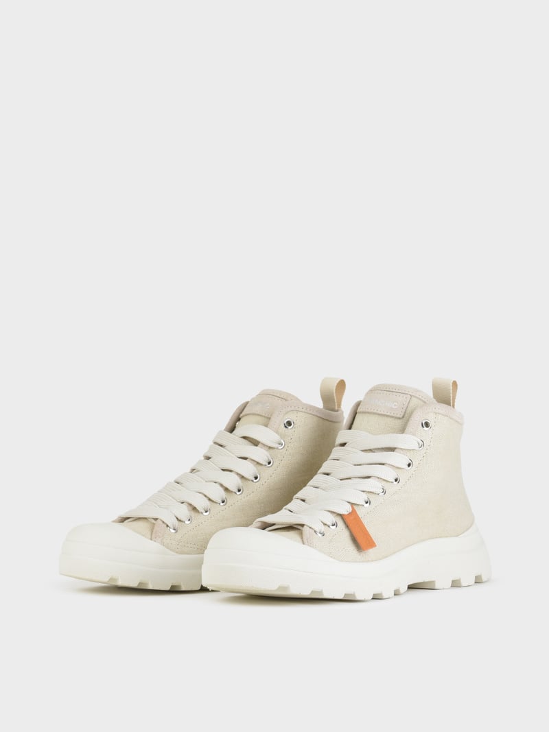 Panchic POLACCHINO P03 UOMO IN LINO E SUEDE NEBBIA Nuova