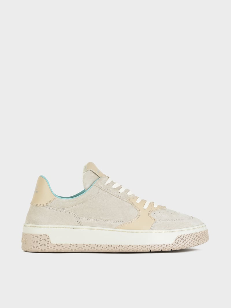 Panchic SNEAKER LOW P02 UOMO IN SUEDE E PELLE NEBBIA Italy