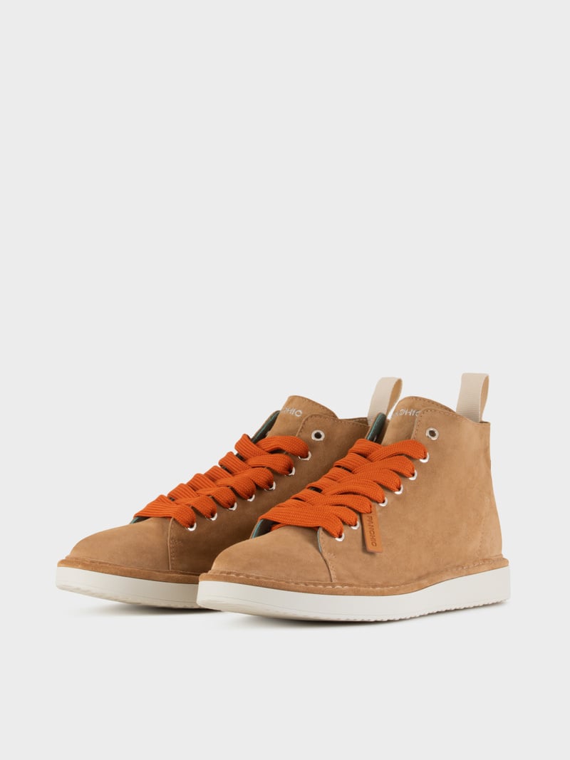 Panchic POLACCHINO P01 UOMO IN SUEDE BISCOTTO-ARANCIO BRUCIATO Shopping Online