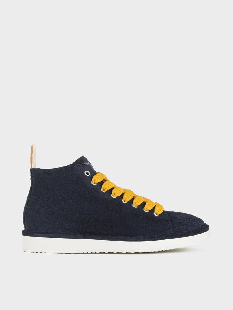 Panchic POLACCHINO P01 UOMO IN SUEDE NOTTE-GIALLO Sottocosto