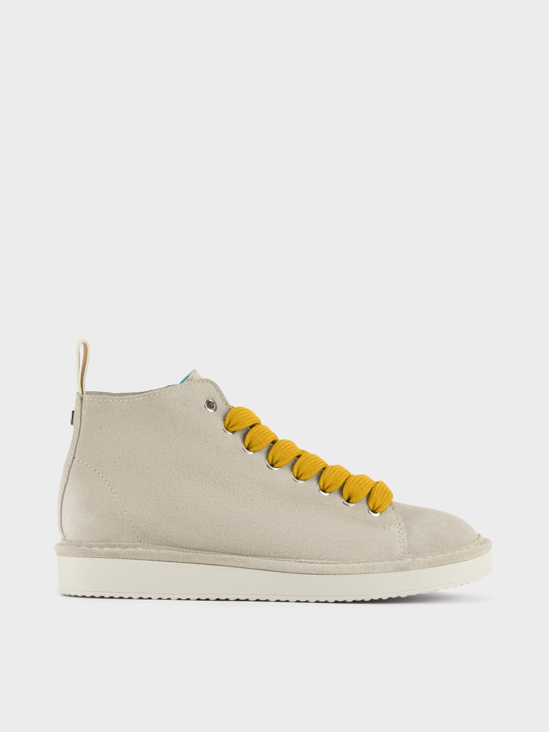 Panchic POLACCHINO P01 UOMO IN SUEDE NEBBIA-GIALLO Convenienza