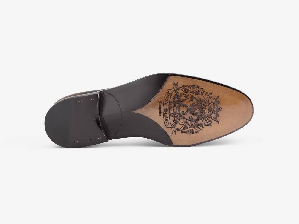 ﻿Paolo Sartori Art. 583 Derby in pelle Anticata Cognac Hotsell