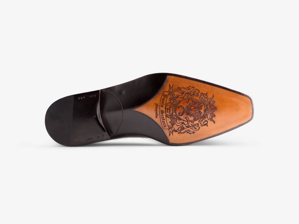 Paolo Sartori Art. 680 Oxford un pezzo in pelle Anticata Grigio 2025