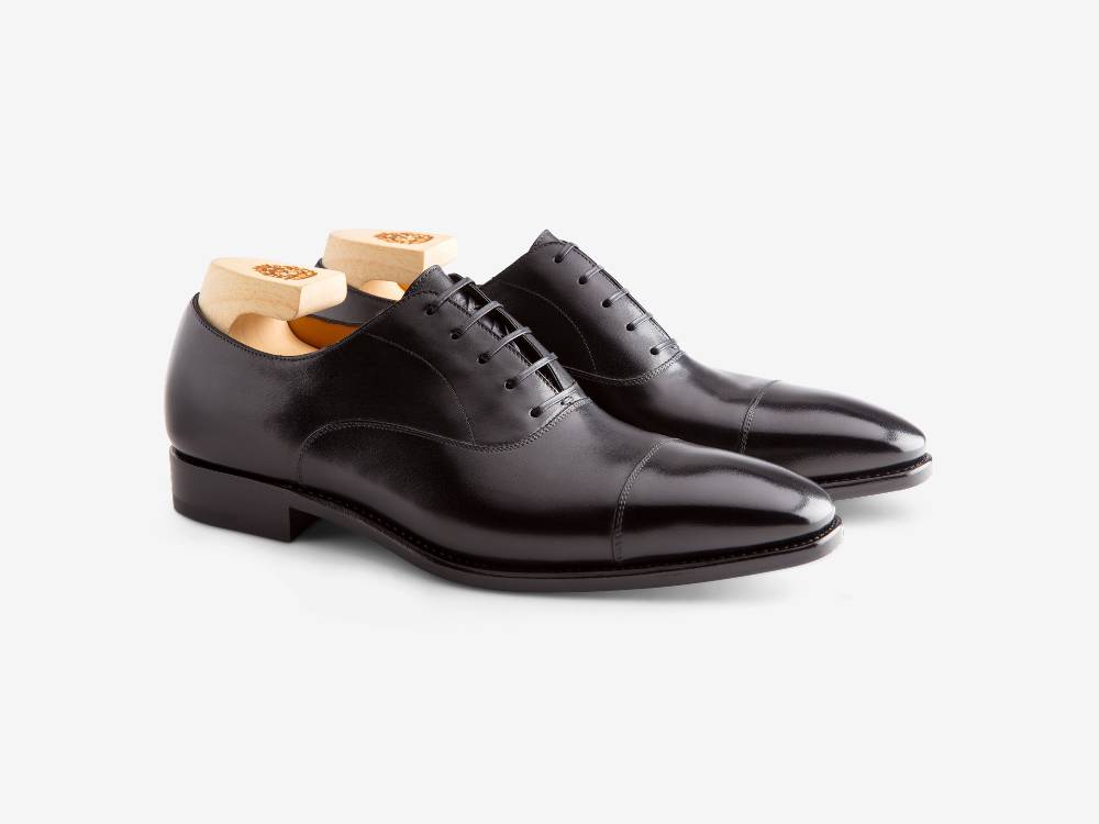 Paolo Sartori Art. 576 Oxford in pelle Anticata Nera In Linea