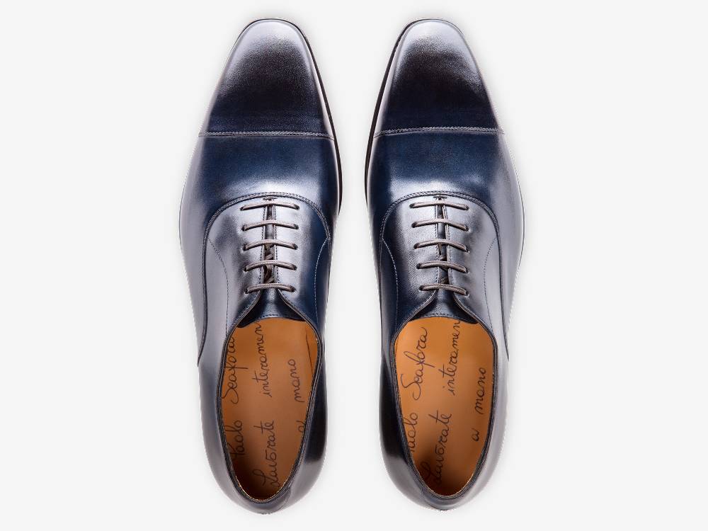 Paolo Sartori Art. 576 Oxford in pelle Anticata Oceano Qualità Garantita