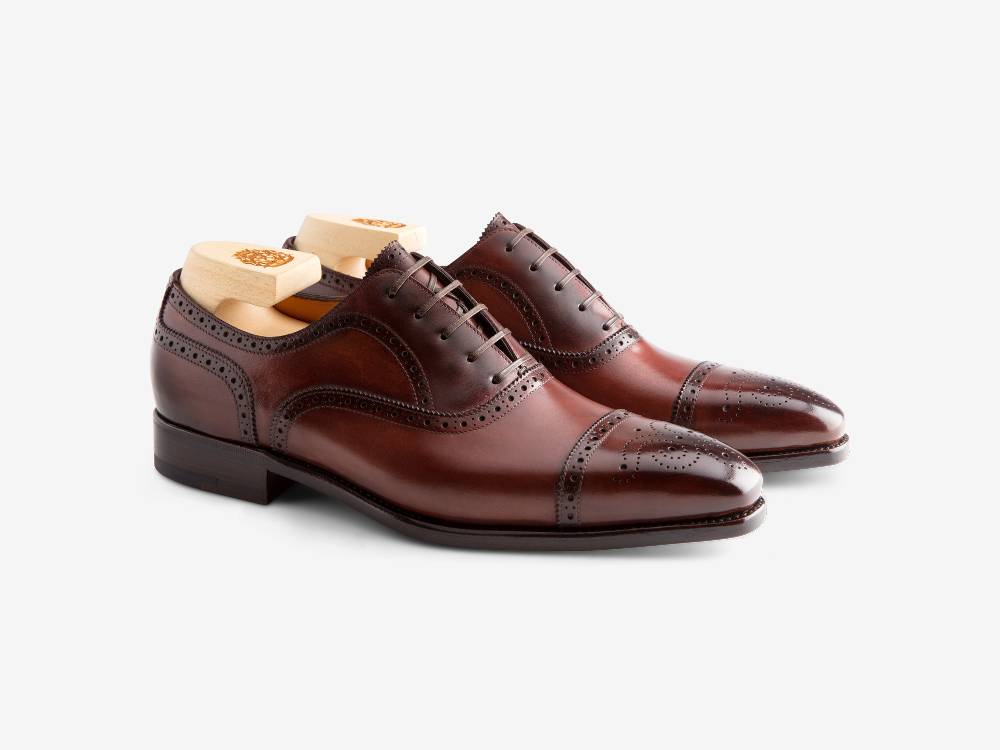 Paolo Sartori Art. 587 Oxford in pelle Anticata Amarone Negozi Online