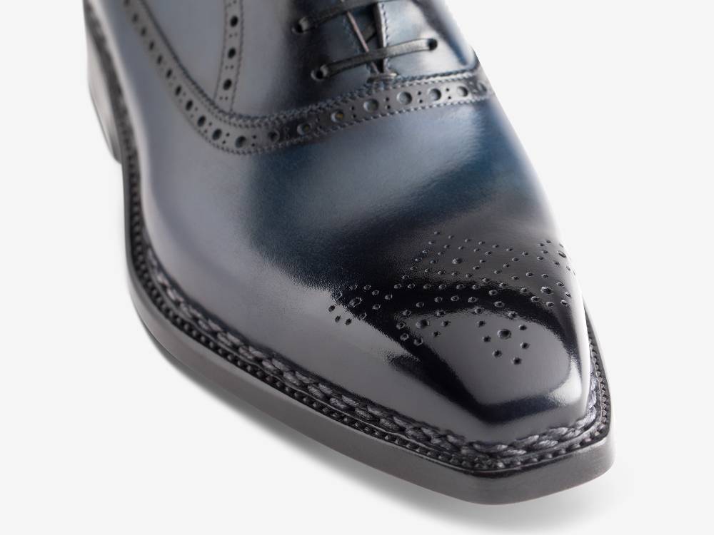 Paolo Sartori Art. 700 Oxford in pelle Anticata Oceano Sottocosto