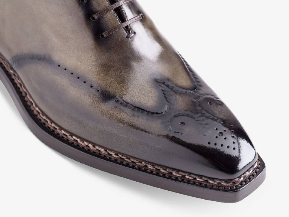 Paolo Sartori Art. 792 Oxford in Antiqued Verdegris Leather Sconto