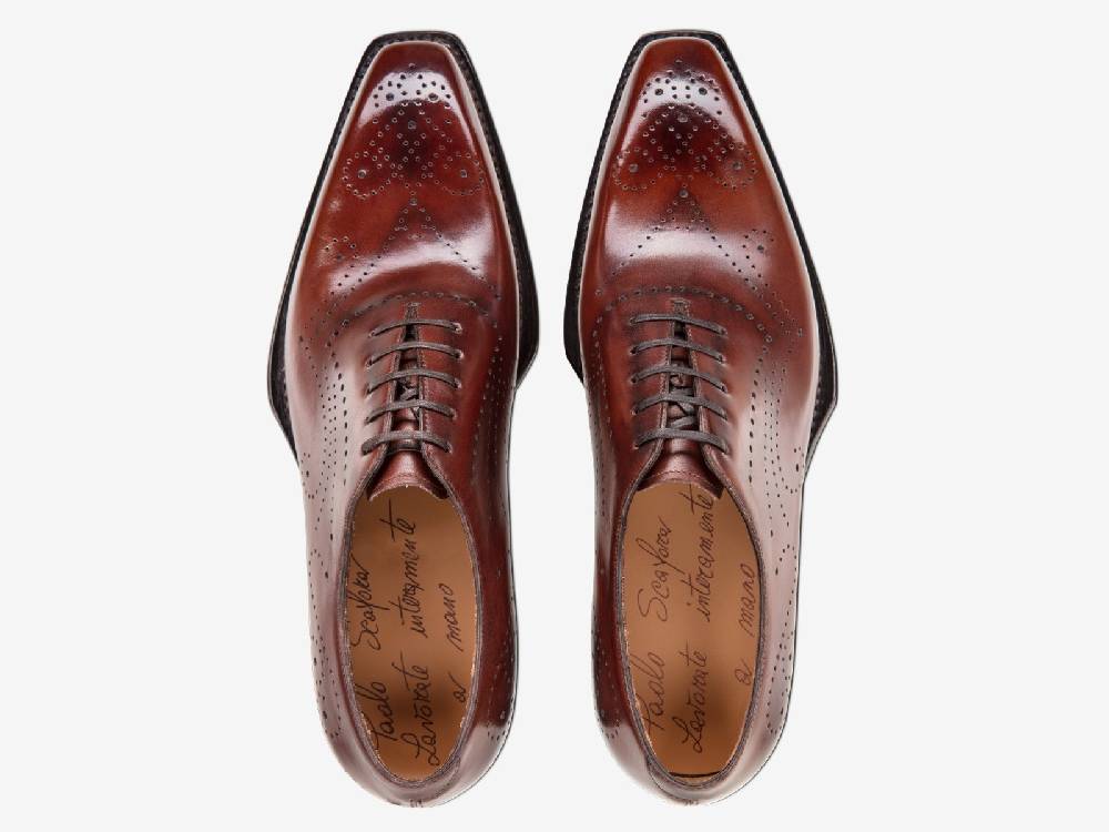 Paolo Sartori Art. 768 Oxford in Antiqued Positano Leather Ritorno libero