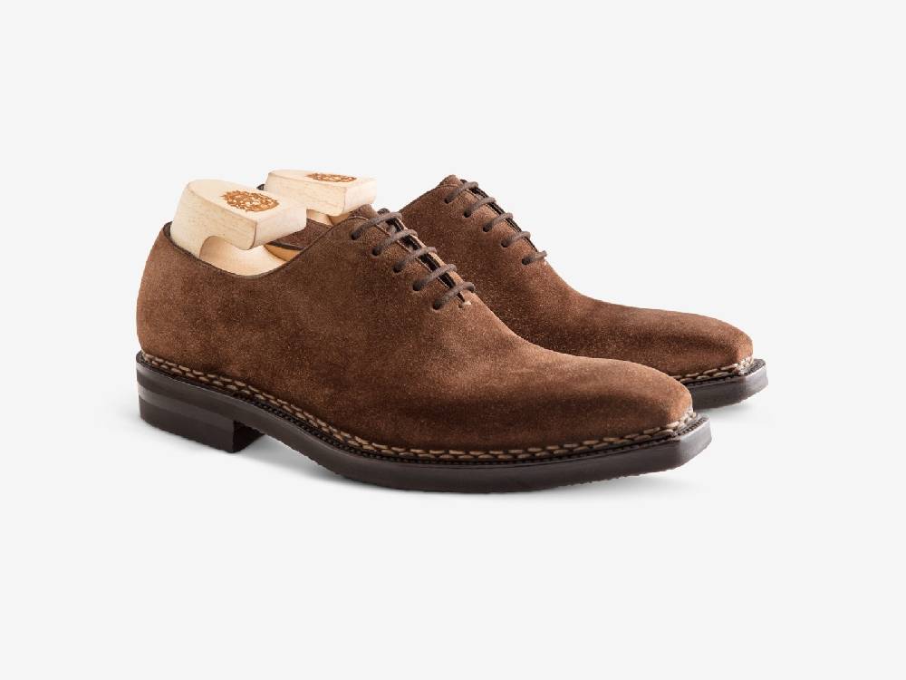 Paolo Sartori Art. 175B Oxford in in pelle scamosciata Marrone Ultimo giorno