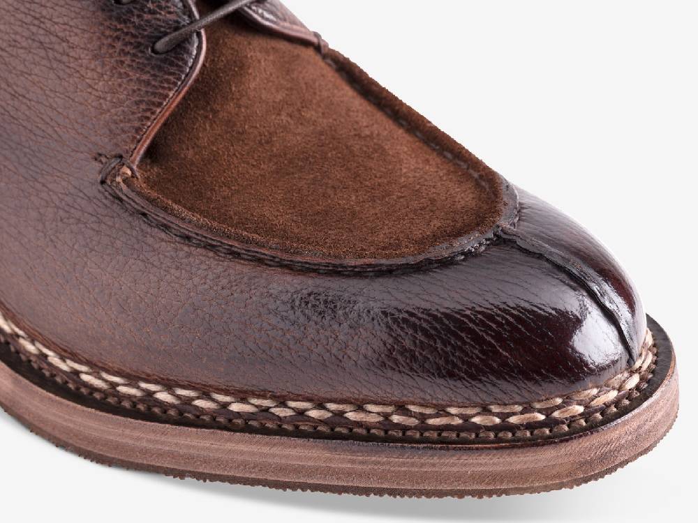 Paolo Sartori Art. 797 Derby in Montella Shark and Suede Leather Vendita Calda