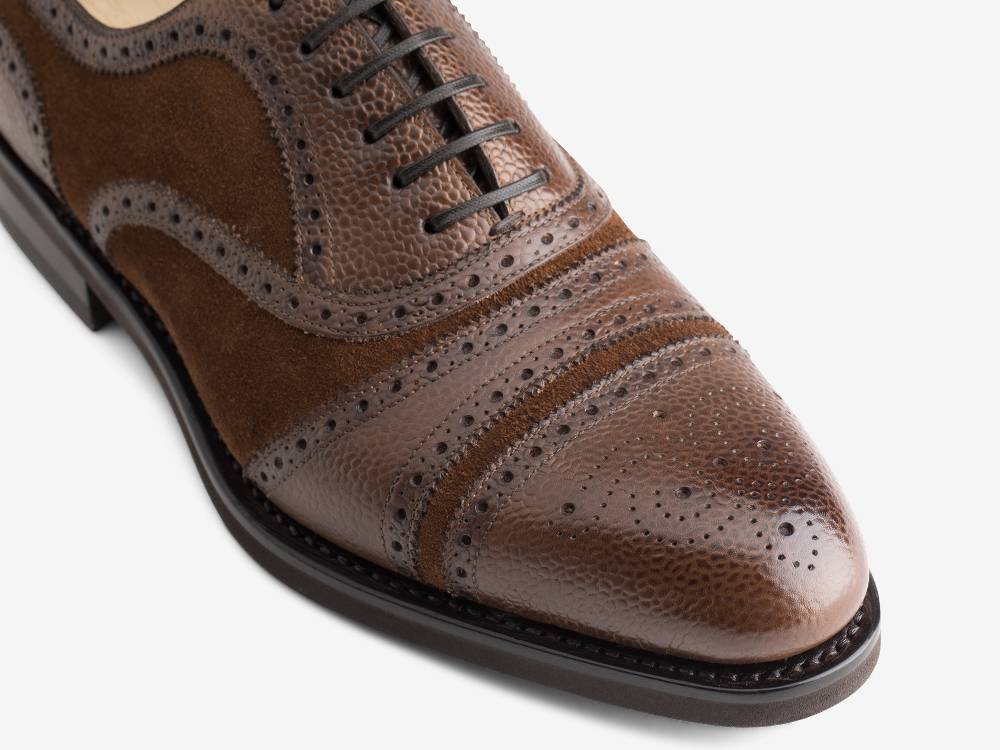 Paolo Sartori Art.626 Oxford in Camoscio Marrone Vendite Flash