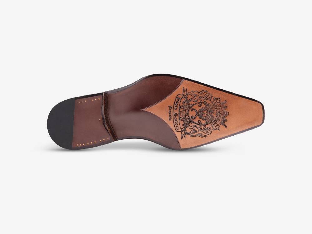 Paolo Sartori Art. 175SP Oxford in pelle Anticata Melanzana Fino al 55% di sconto