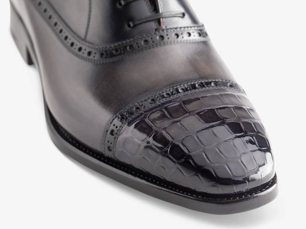 Paolo Sartori Art. 695 Oxford in pelle Anticata Grigio 2025