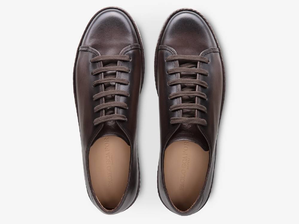 Paolo Sartori Art.Tenny1 Sneakers In Vitello Anticato Vietri Qualità