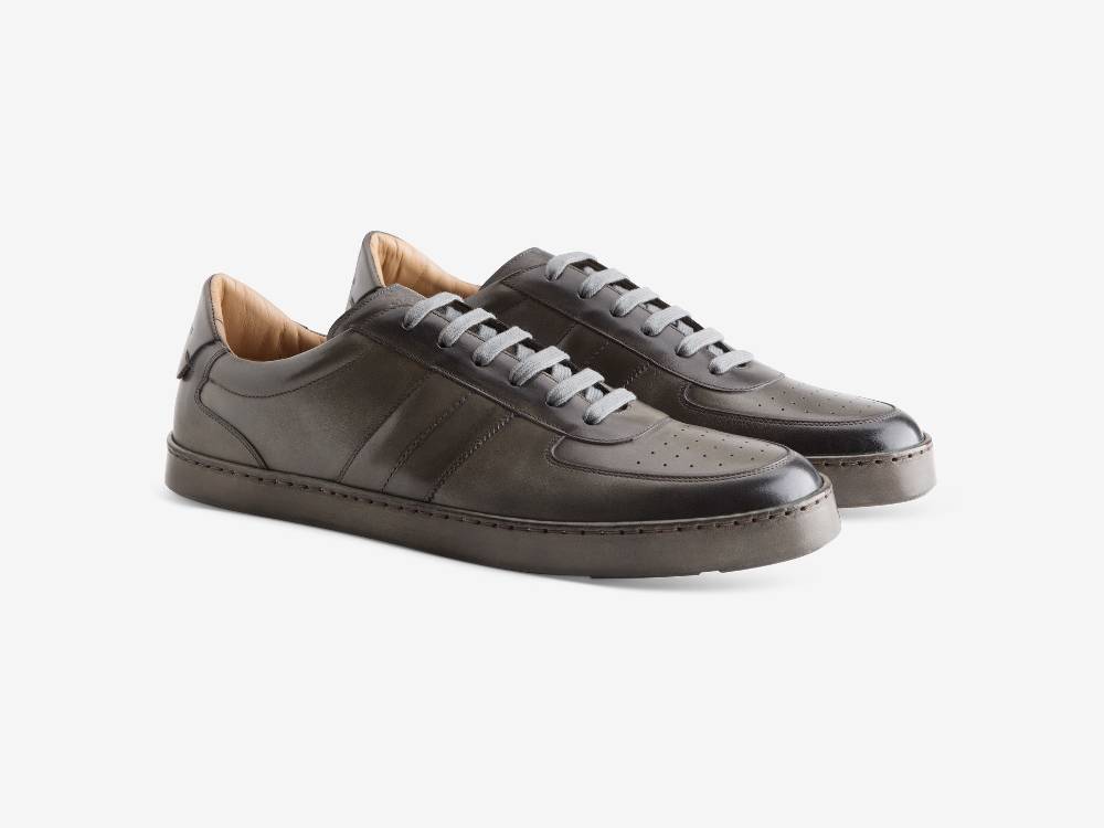 Paolo Sartori Art.Tenny2 Sneakers In Pelle Anticata Ardesia Promozione