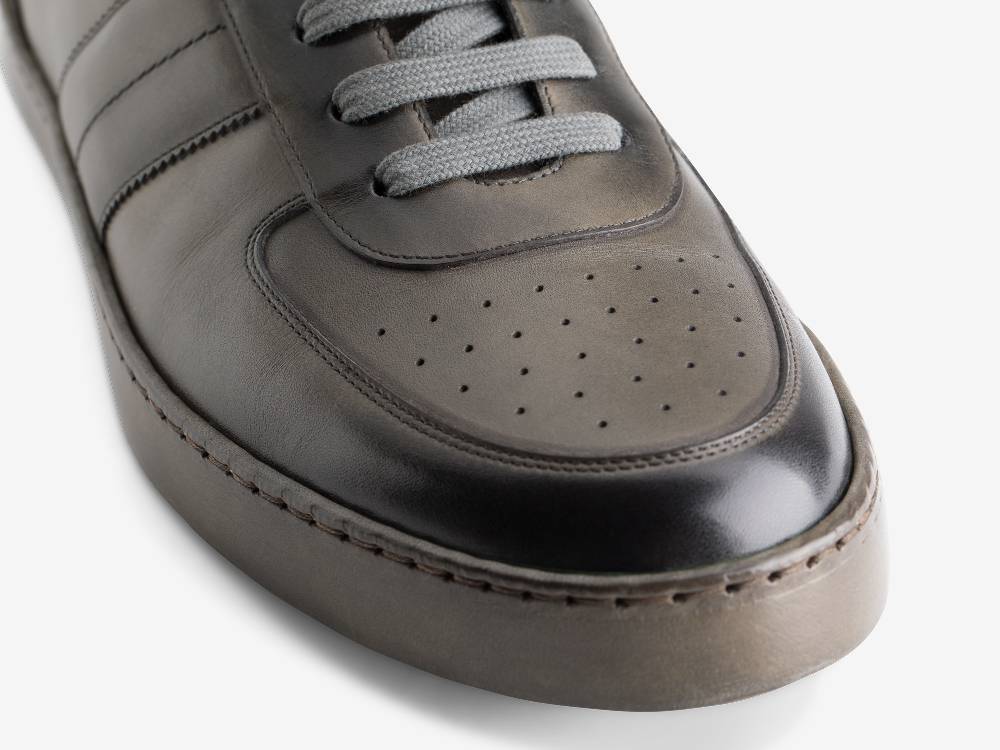 Paolo Sartori Art.Tenny2 Sneakers In Pelle Anticata Ardesia Promozione