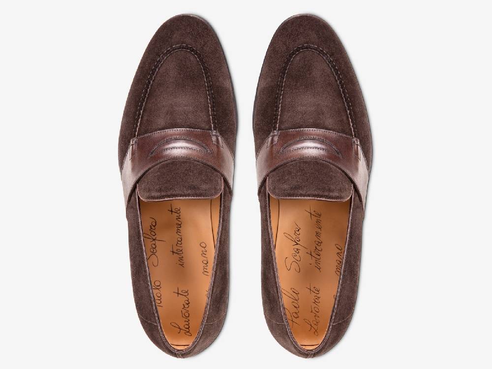 Paolo Sartori Art. 726 Loafer in Suede Cotto Shopping Online