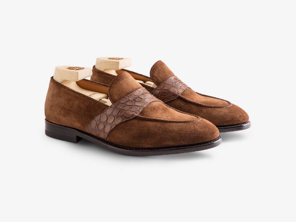 Paolo Sartori Art. 726 Loafer in Suede Snuff Promozione