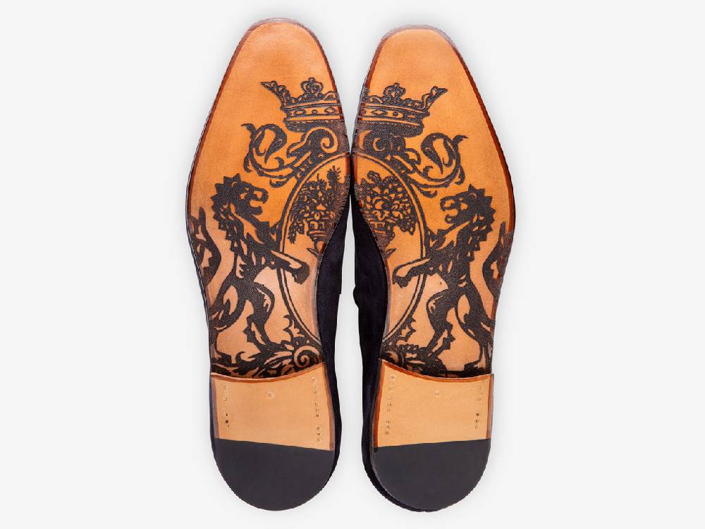 Paolo Sartori Art. 638 Mocassino in Camoscio Marrone scuro Prezzo Ridotto