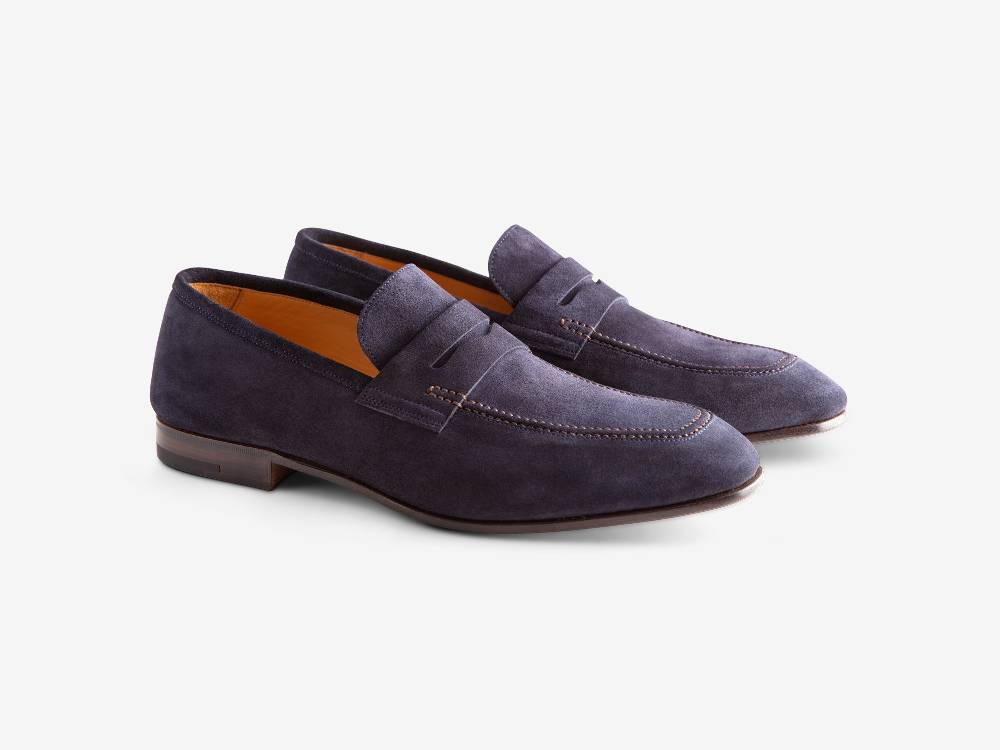 Paolo Sartori Art. 638 Mocassino in Camoscio Blue Convenienza