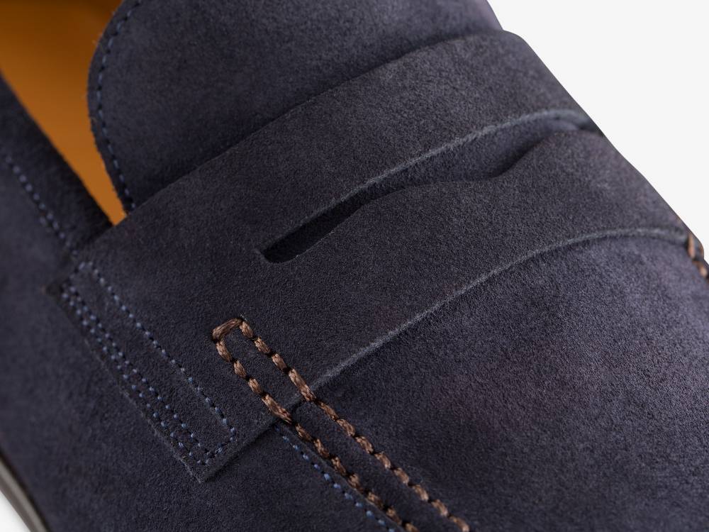 Paolo Sartori Art. 638 Mocassino in Camoscio Blue Convenienza