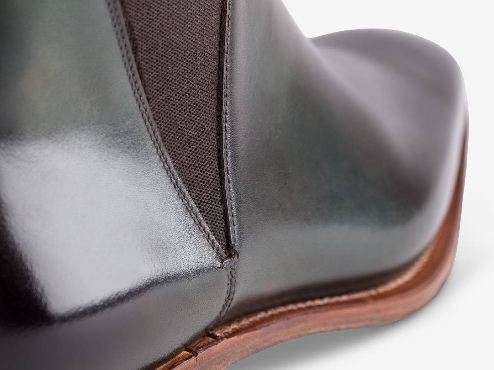 Paolo Sartori Art. 794 Beatles in Antiqued Olive Leather Italia