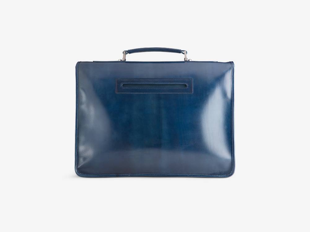 Paolo Sartori Briefcase Briefcase in pelle Anticata Oceano Negozi Online