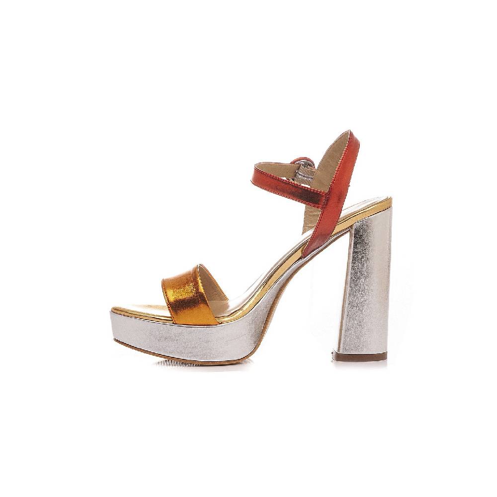 Giancarlo Paoli Sandali Donna PIP92 Laminato Arancio Spedizione Gratuita