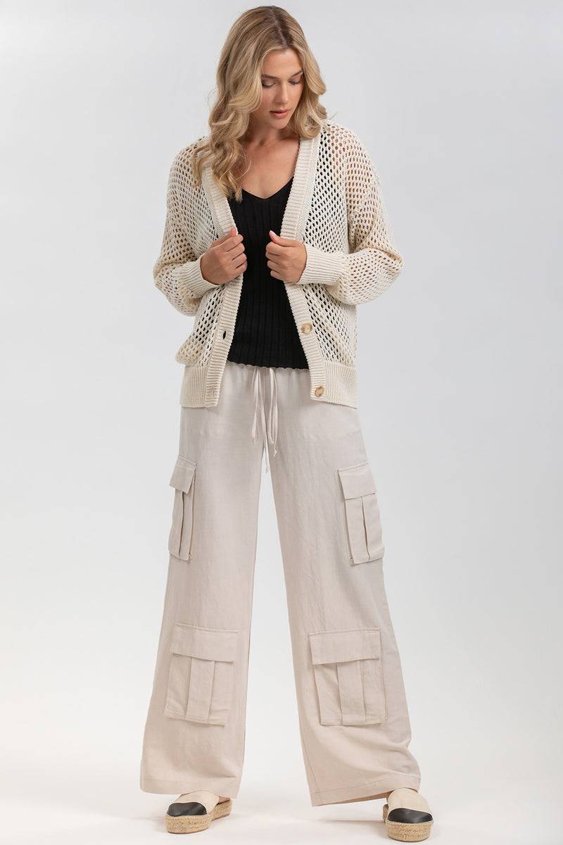 ﻿Pietro Brunelli MACY | Cardigan Beige con Bottoni Hotsell
