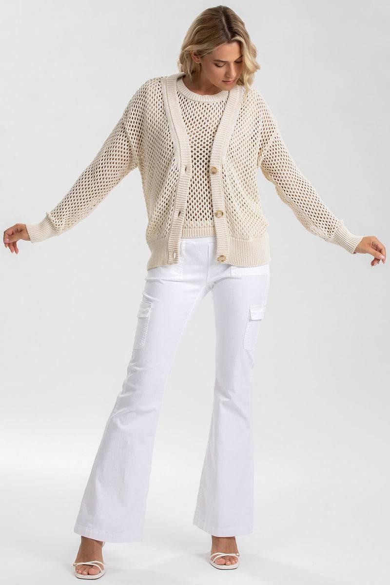 Pietro Brunelli BLONDIE | Top Beige a Rete Vendite Flash