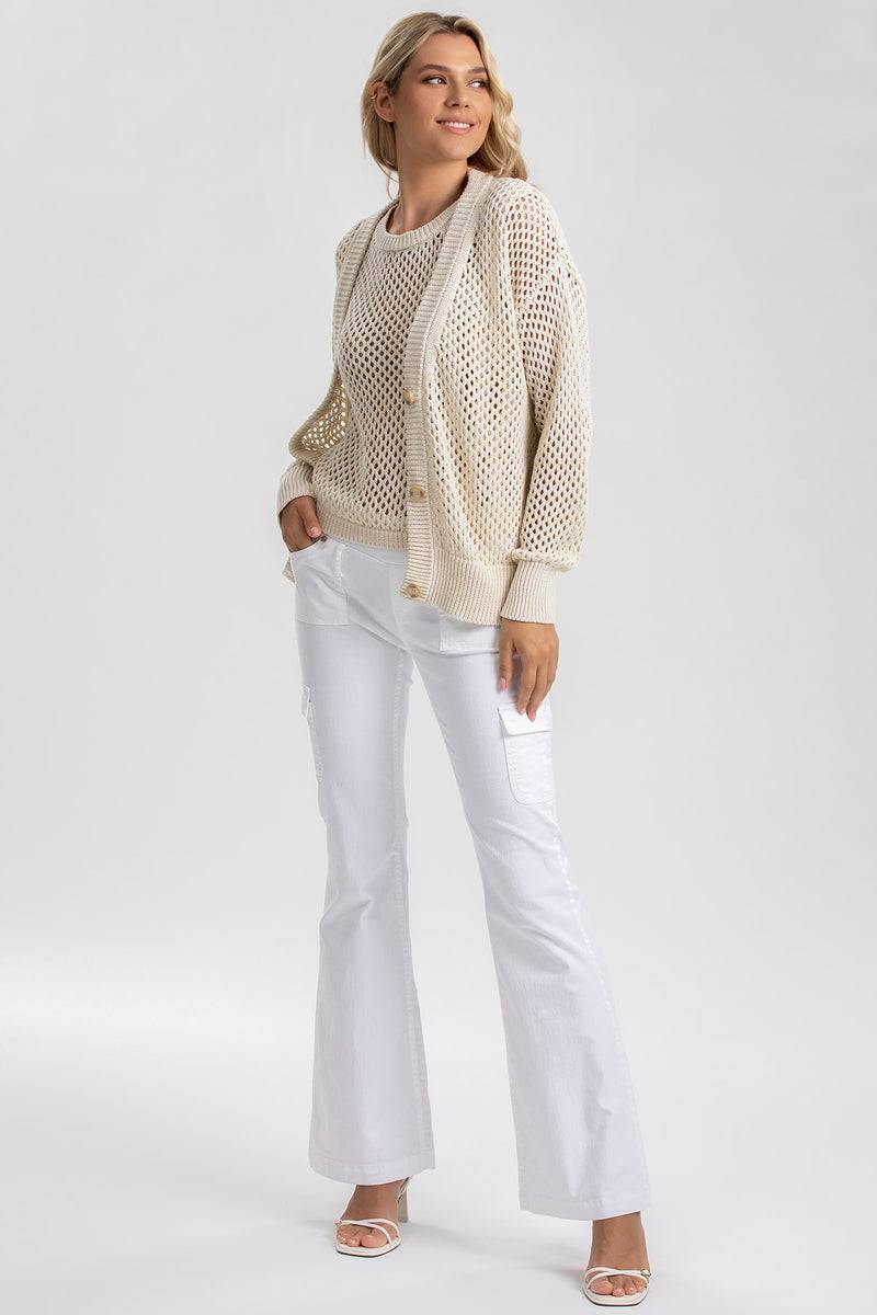 Pietro Brunelli BLONDIE | Top Beige a Rete Vendite Flash