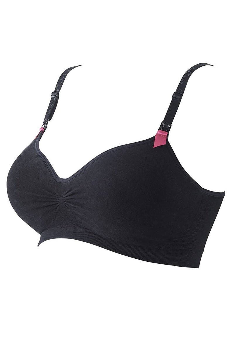 Pietro Brunelli CURVE | Bralette Premaman e Allattamento Nero Presa