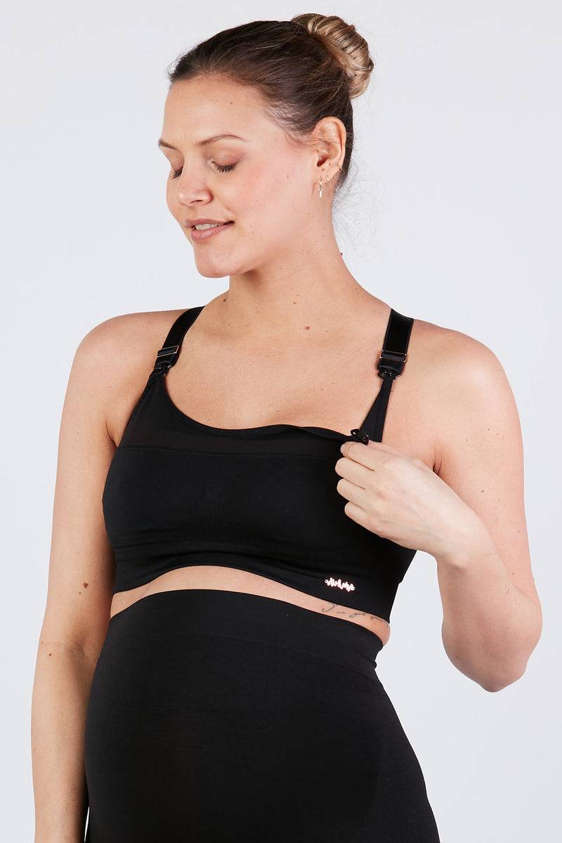 Pietro Brunelli WOMA | Reggiseno Sportivo Premaman e Allattamento Nero Economico