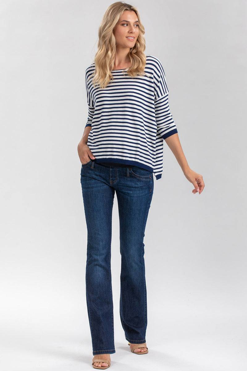 Pietro Brunelli SLIM BOOTCUT WA11 | Jeans Premaman con Gamba Leggermente Svasata Consegna Veloce