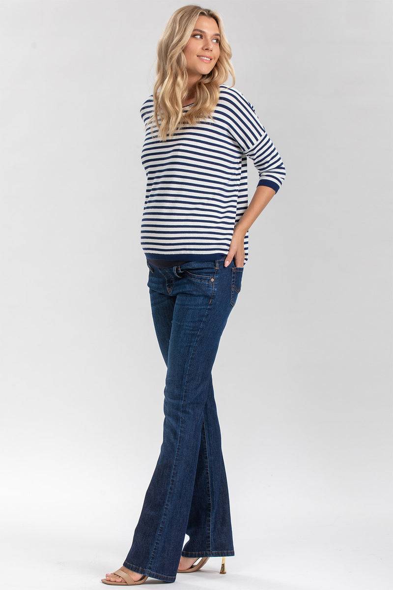 Pietro Brunelli SLIM BOOTCUT WA11 | Jeans Premaman con Gamba Leggermente Svasata Consegna Veloce