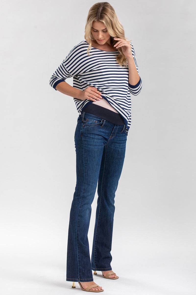 Pietro Brunelli SLIM BOOTCUT WA11 | Jeans Premaman con Gamba Leggermente Svasata Consegna Veloce
