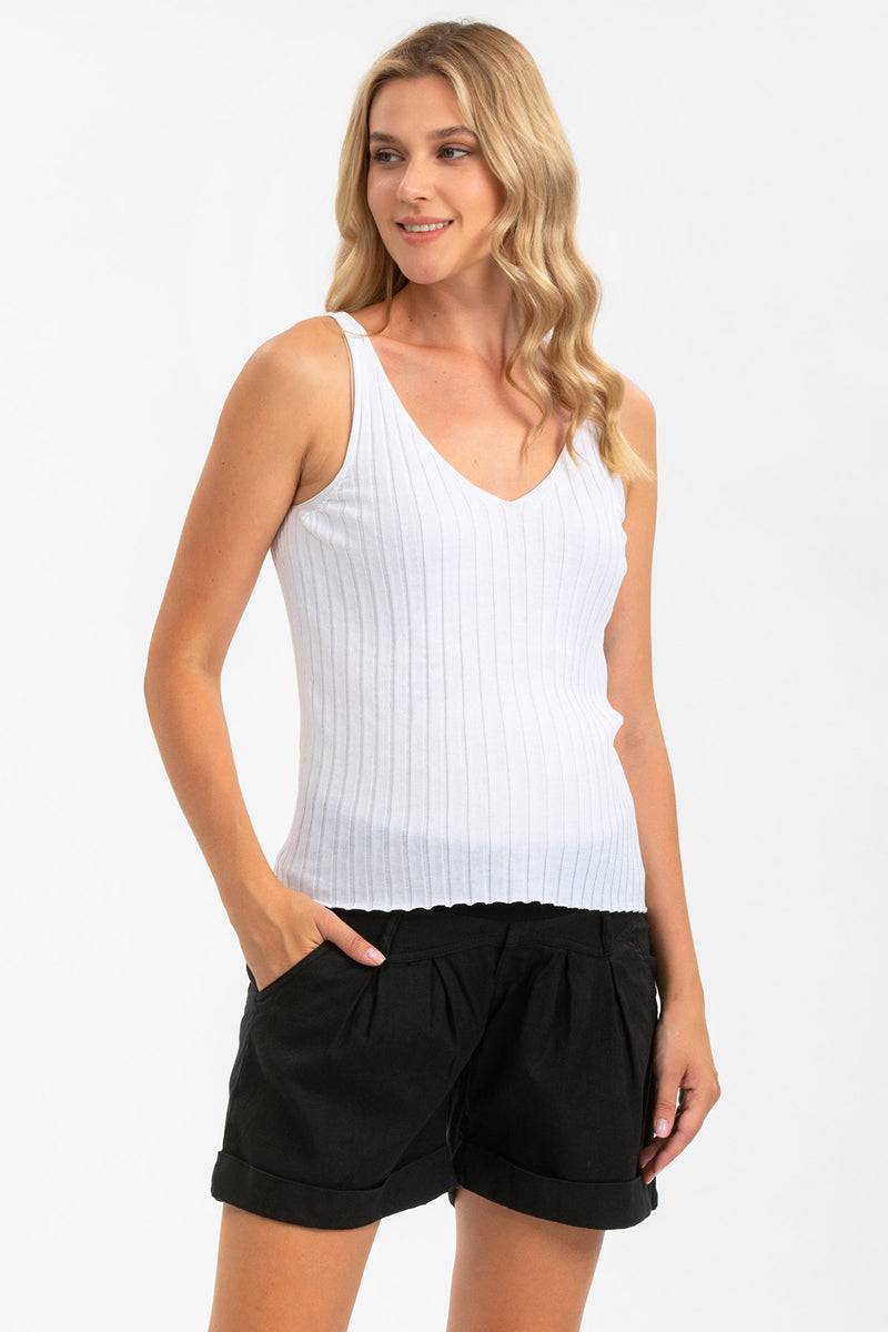 Pietro Brunelli MINI SHORT IN LINO | Pantaloncini Premaman Neri Promozione Limitata