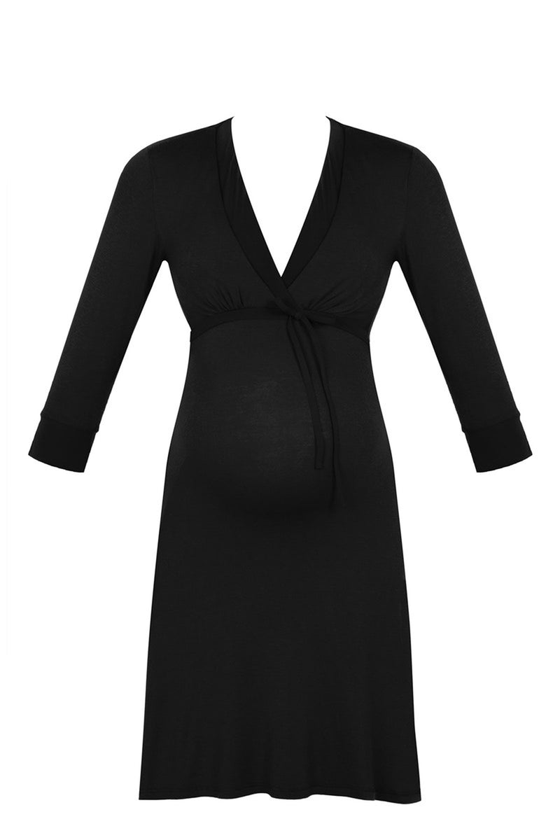 Pietro Brunelli MILK NOIR | Camicia da Notte Premaman e Allattamento Nuovo