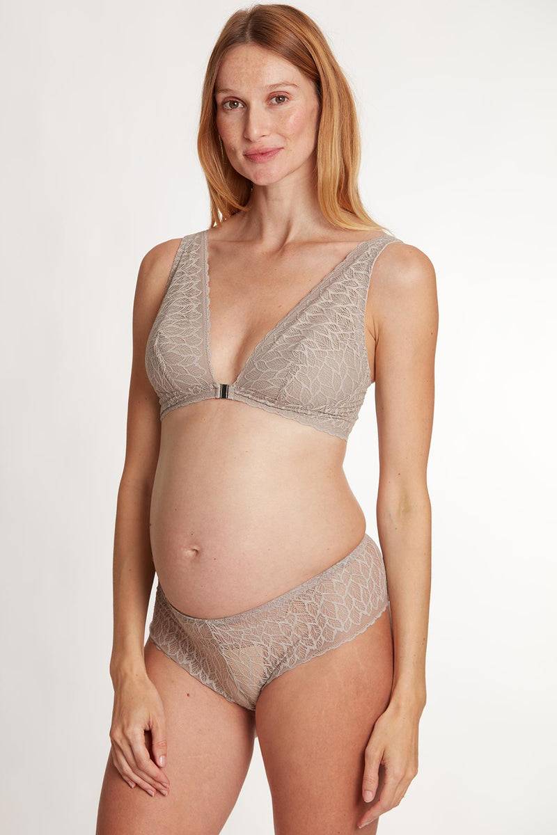 Pietro Brunelli BLISS TAUPE | Reggiseno Premaman e Allattamento con Apertura Frontale Pezzi Unici