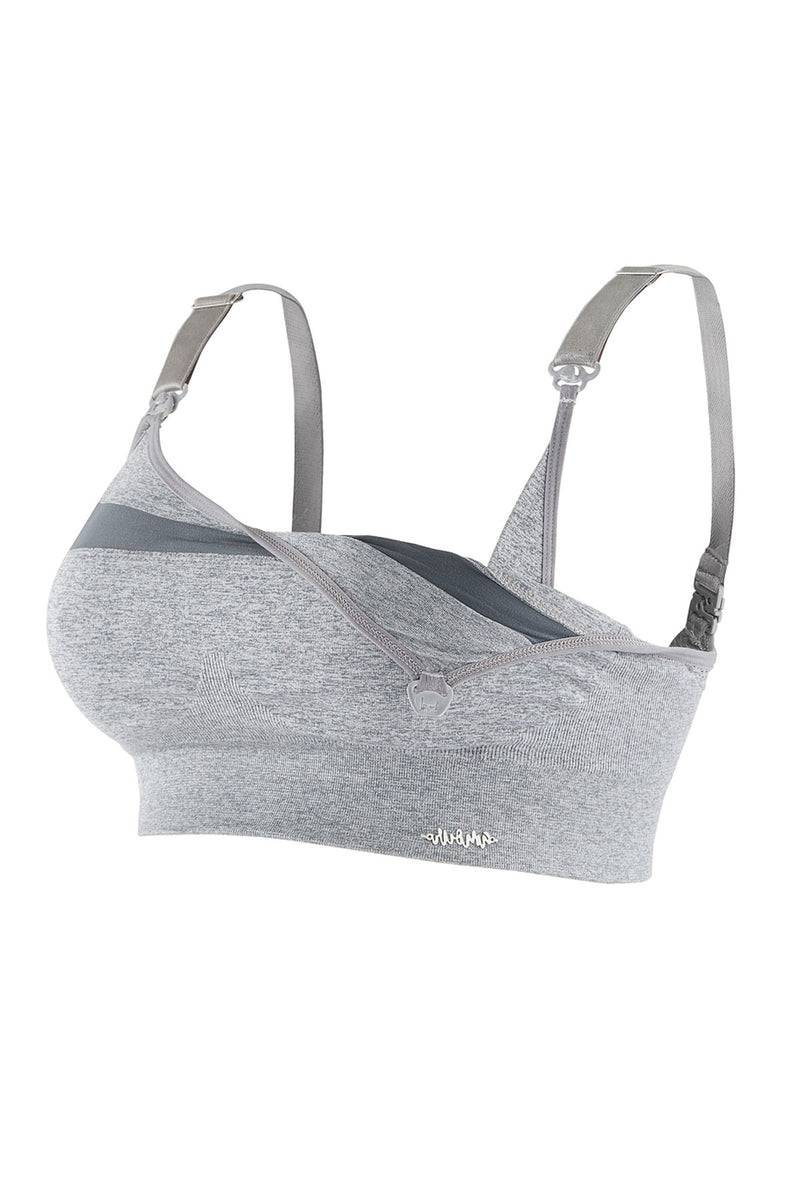 Pietro Brunelli WOMA | Reggiseno Sportivo Premaman e Allattamento Grigio Vendite stagionali