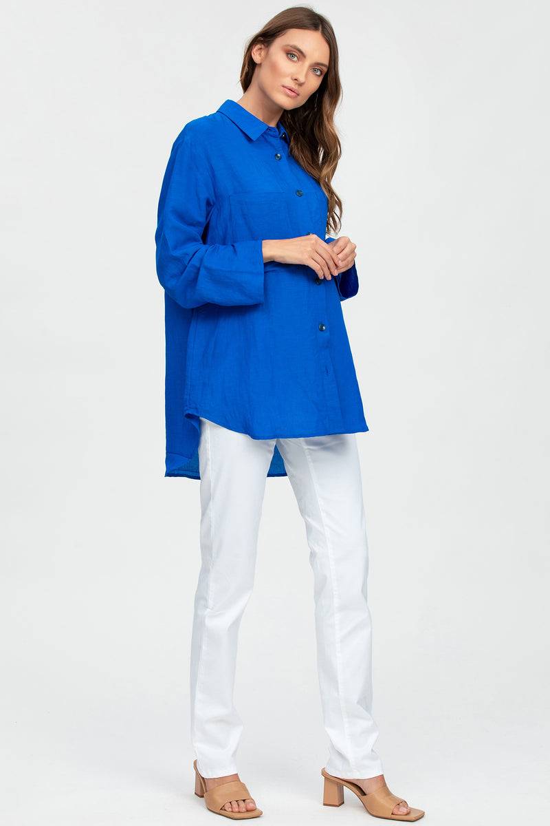 Pietro Brunelli LISA | Camicia Premaman Oversize Blu I Più Venduti