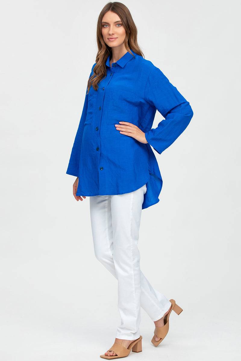 Pietro Brunelli LISA | Camicia Premaman Oversize Blu I Più Venduti