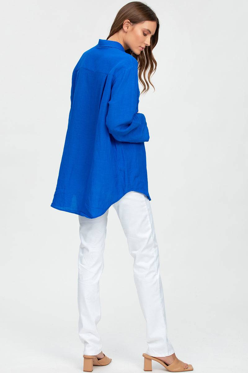 Pietro Brunelli LISA | Camicia Premaman Oversize Blu I Più Venduti