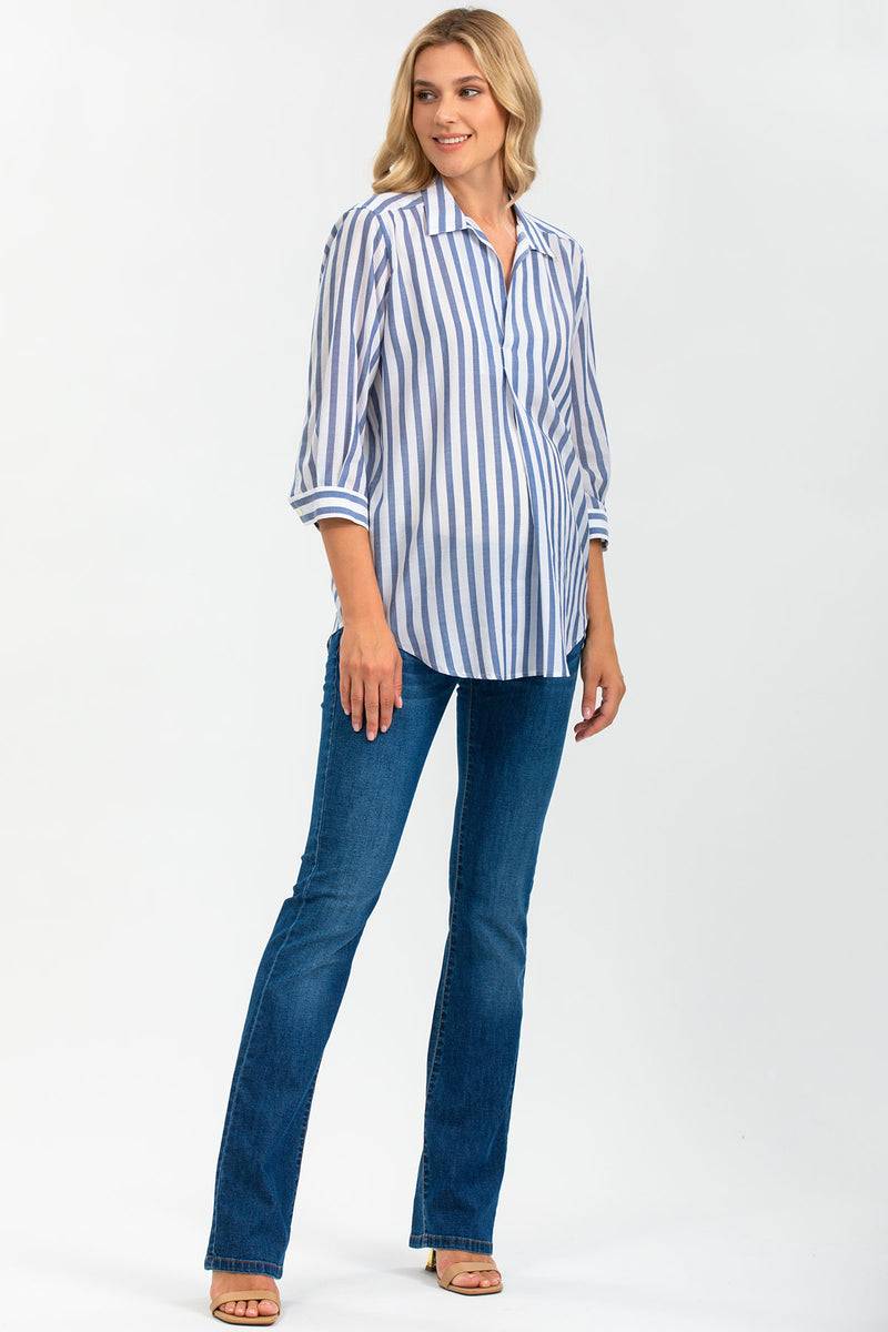 Pietro Brunelli SLIM BOOTCUT WA07 | Jeans Premaman con Gamba Leggermente Svasata